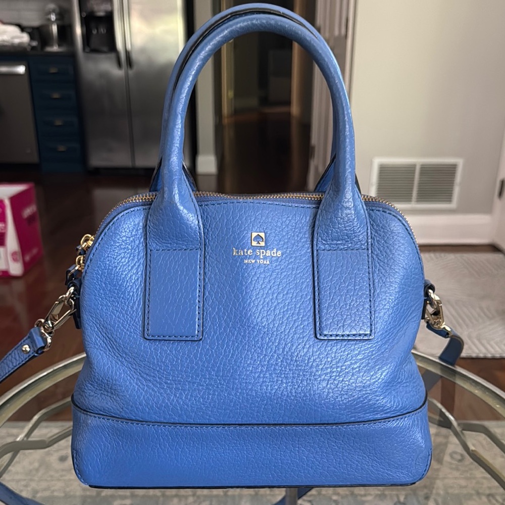 Kate Spade Blue Leather Handbag